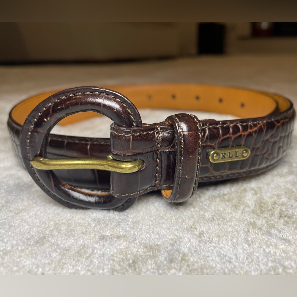 Like New Lauren Ralph Lauren brown Genuine Leather belt size Medium